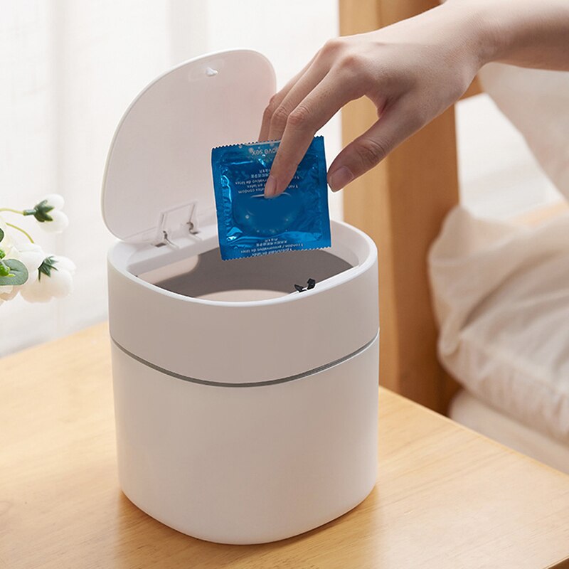 Waste Bin Small Trash Can Mini Desktop Litter Trash Little Table Top Trash Box For Desk Car Trash Bin