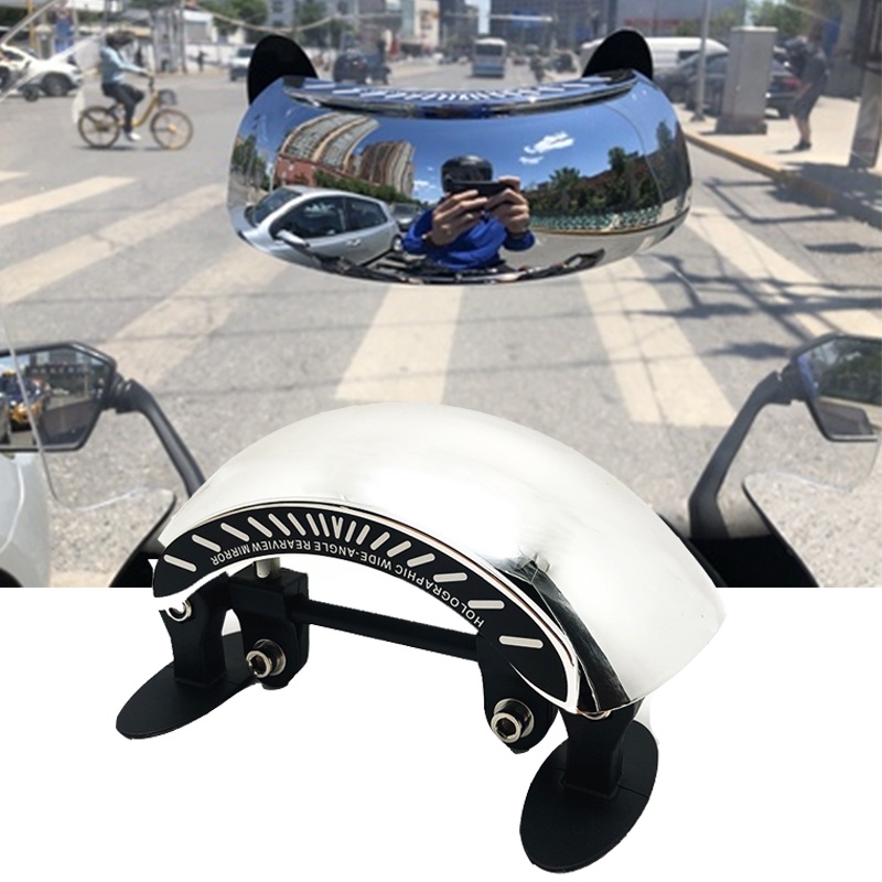 Universele motorfiets voorruit 180+ graden dodehoekspiegel groothoek achteruitkijkspiegels veiligheid extra achteruitkijkspiegel