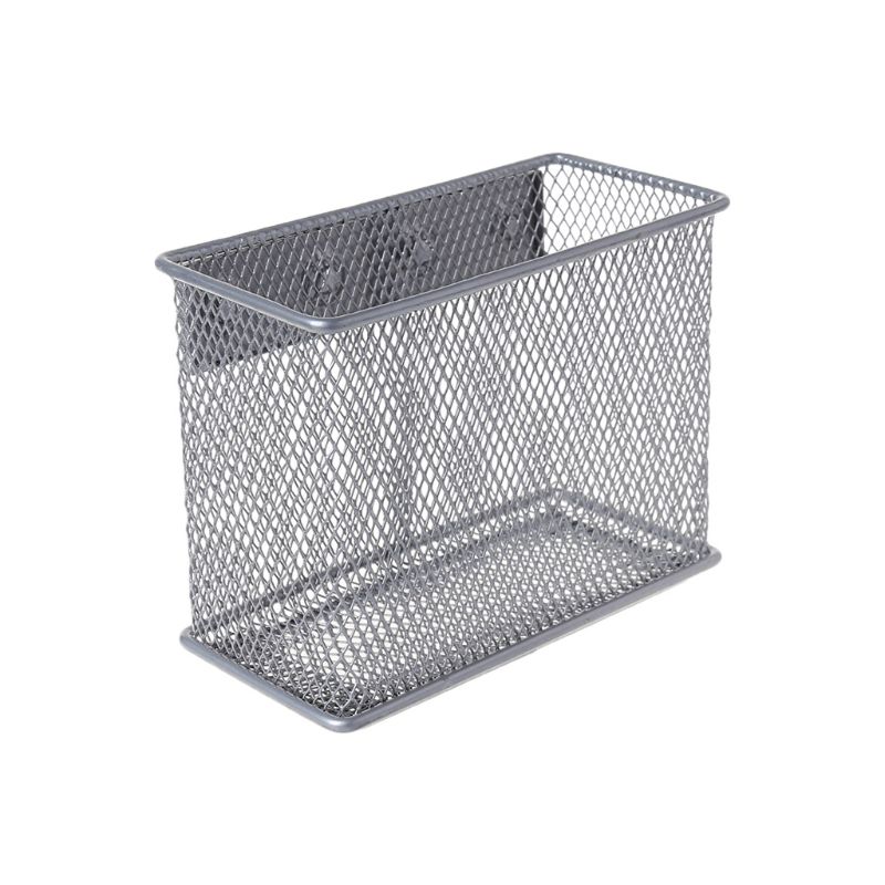 Durable Refrigerator Wire Mesh Magnetic Basket Storage Box Pen Makeup Organizer Wire Mesh Magnetic Basket: M