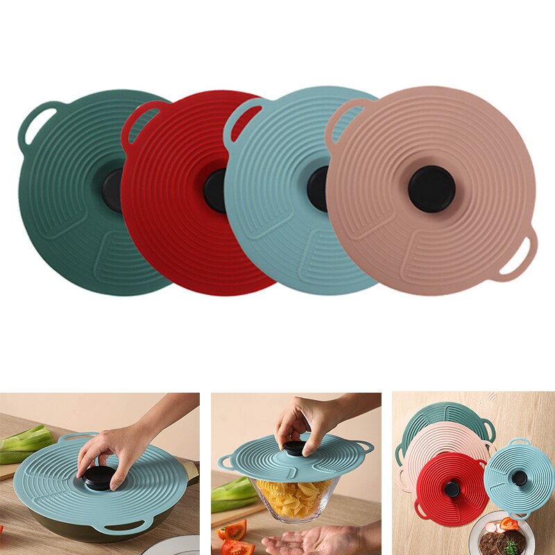Reusable Self Sealing Lid Silicone Stretch Lids Universal Lid Silicone Bowl Pot Lid Silicone Cover Pan Cooking Food Fresh Cover