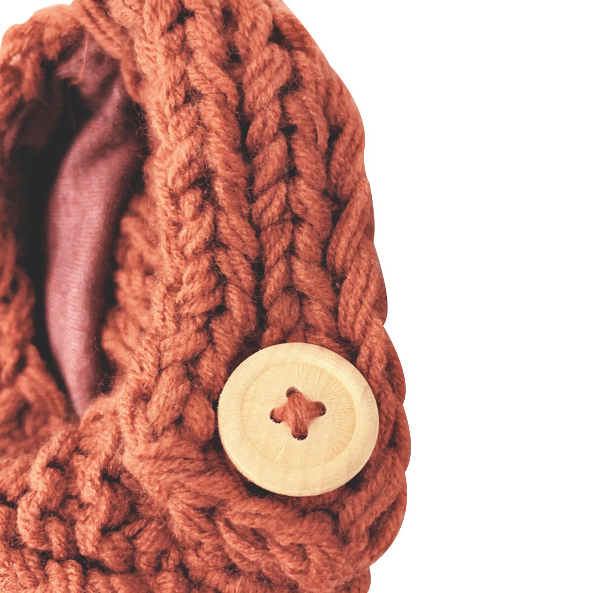Gorro de lana para bebé, gorro grueso de lana a prueba de viento, Color sólido, Rosa polvoriento, rojo vino, caramelo, Beige y caqui, 3-24 meses