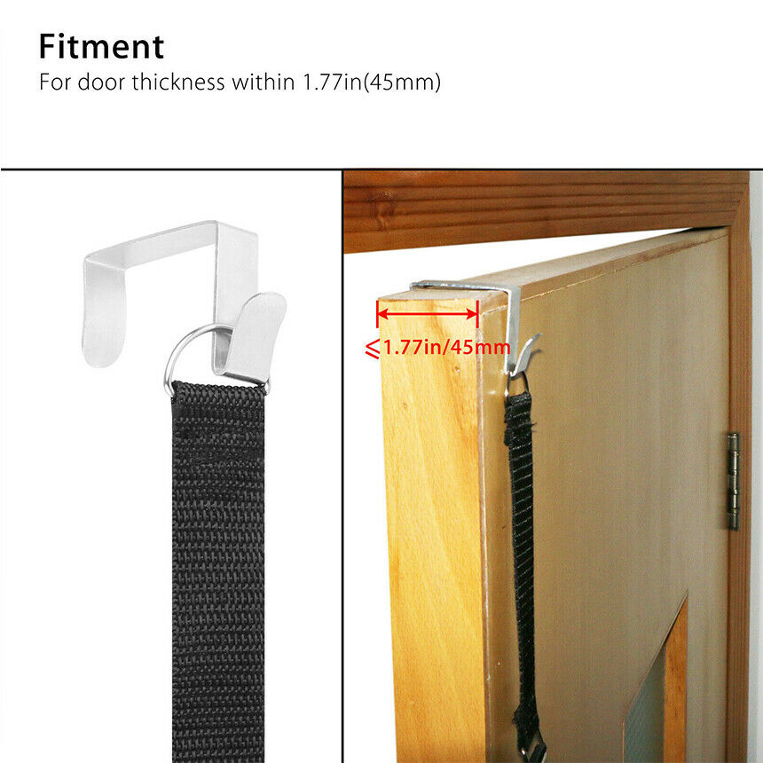 2 stk skap hengende lokk organizer justerbar lokk stativ skap henger system oppbevaring 7 kroker dør baseball hatteholder stripe svart