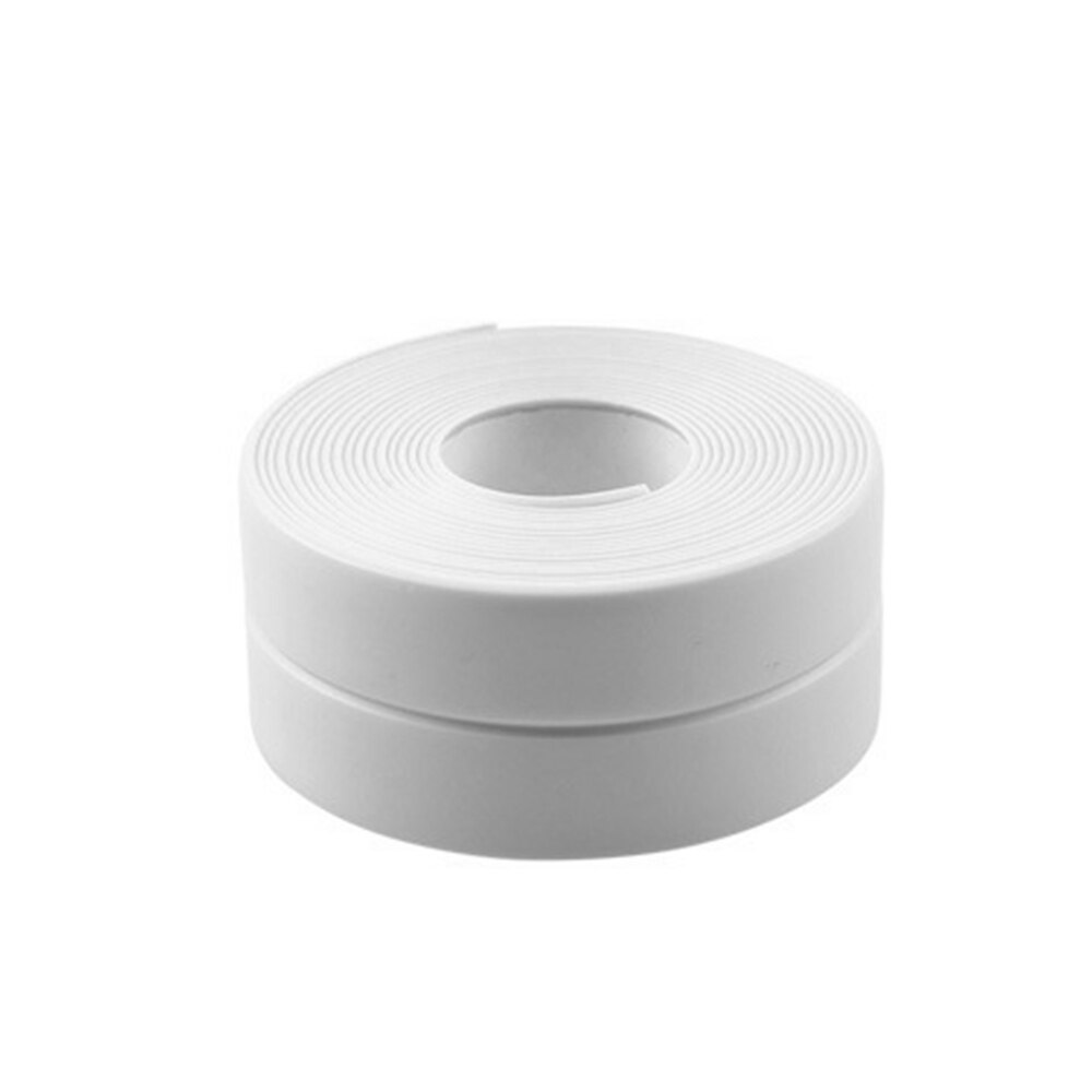 3.2 mx 22mm 38mm badeværelsesbrusebad bad forseglingsbånd hvid selvklæbende vandtæt vægsticker til køkken i badeværelset: Hvid