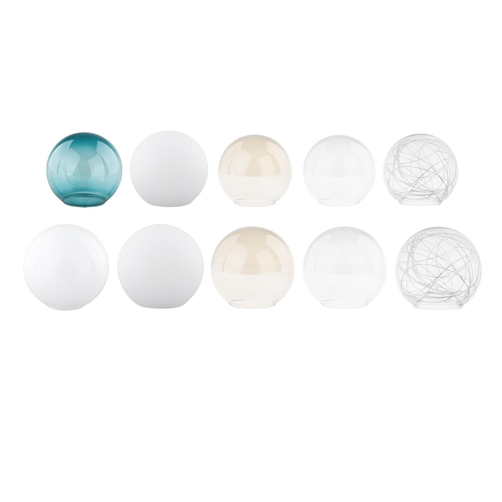 Abat-jour en verre, abat-jour Globe adapté à la lampe, couvercle rond pour plafonnier, d13 cm d15 cm