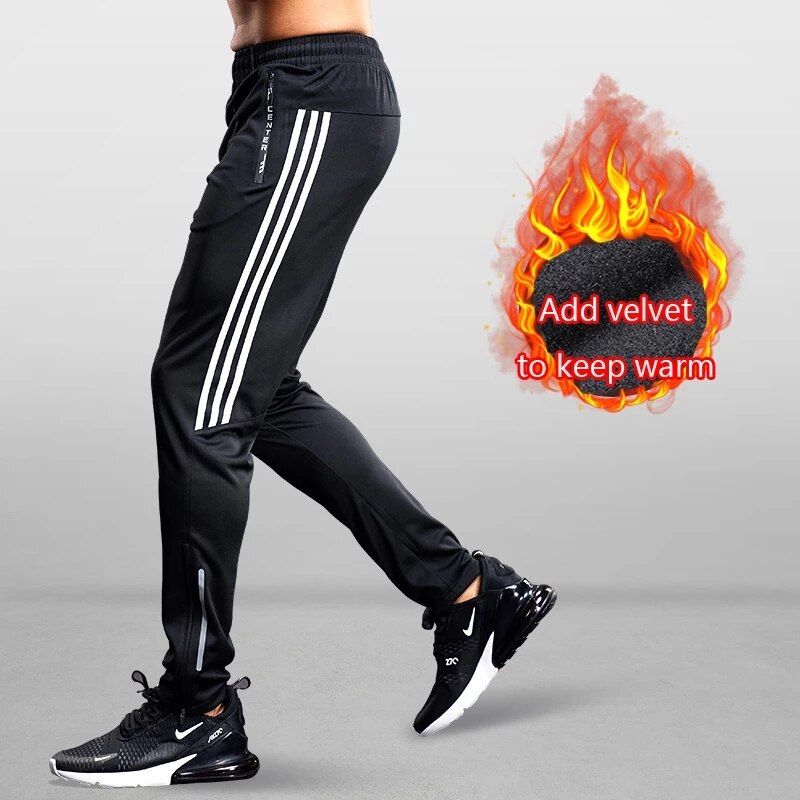 2020 nowy dodatek aksamitne spodnie męskie siłownia spodnie do joggingu z na zamek błyskawiczny z kieszeniami trening piłkarski spodnie spodnie do fitnessu dla mężczyzn