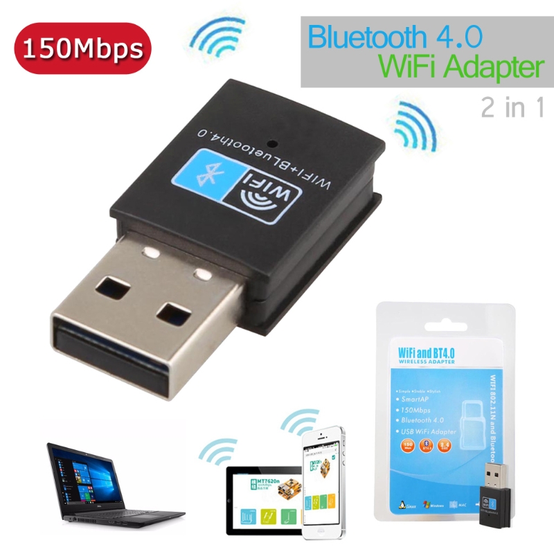 150M Wireless WiFi Netzwerk Lan Karte + Bluetooth V4.0 Adapter für Desktop-Laptop