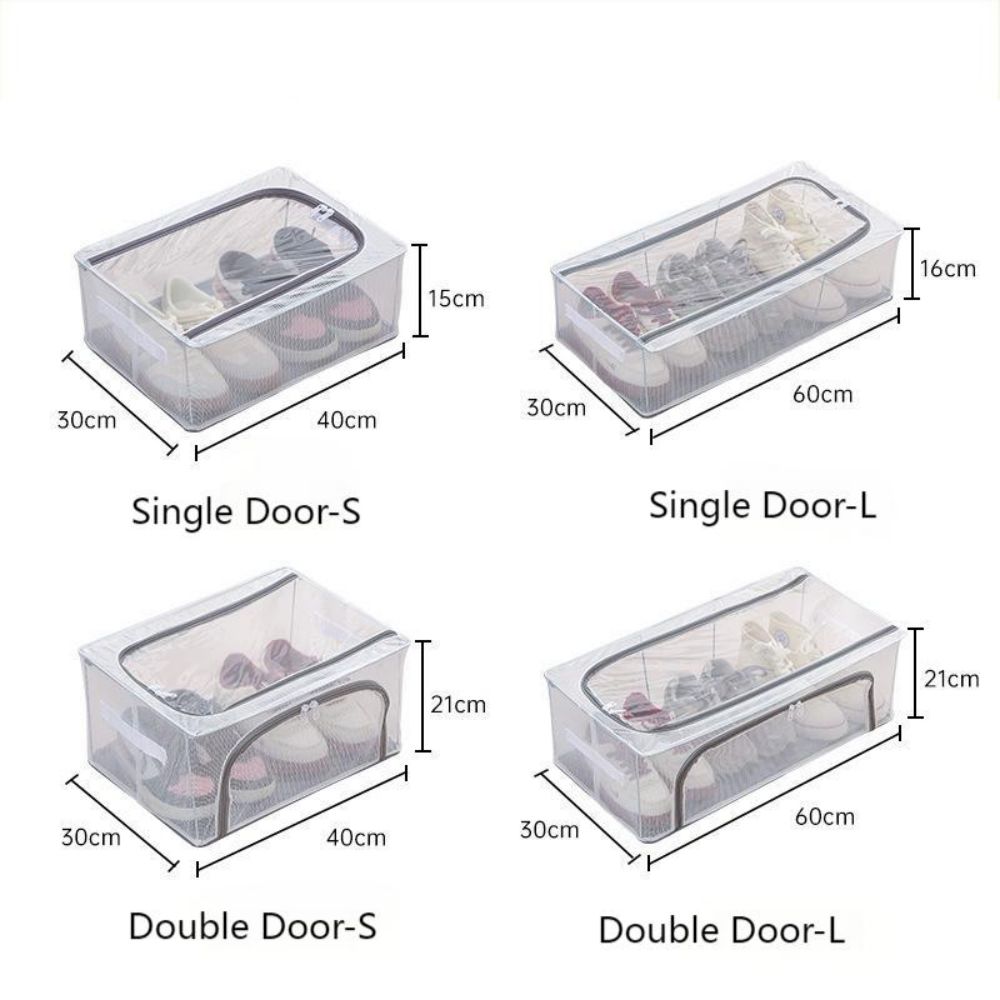 Caja De almacenamiento De Zapatos plegable para el hogar, gran capacidad debajo De la cama, Zapatero Organizador De Zapatos, Zapatero para habitación