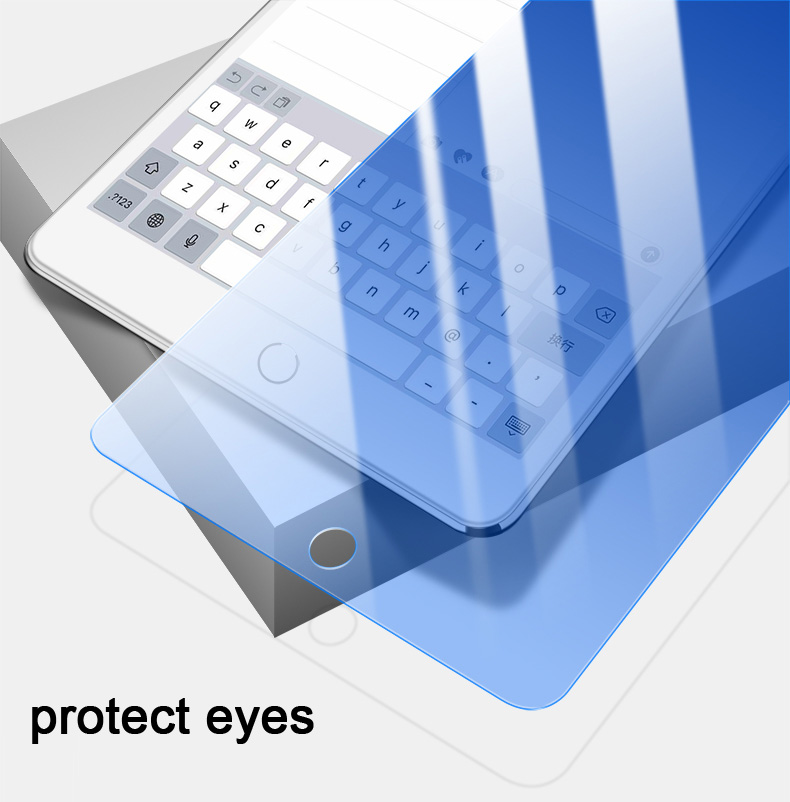 Anti Blauw Licht Gehard Glas Voor Ipad 10.2 Inch Screen Protector Tablet Film Voor Ipad 10.2 Gebogen Rand glas
