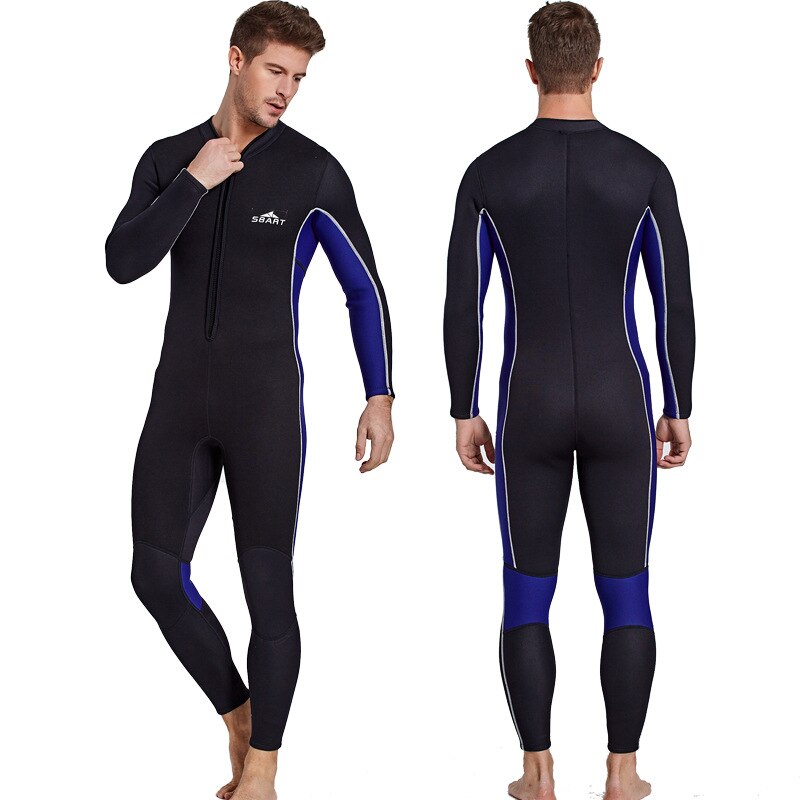 WYYHAA 3MM Neopreenwetsuit 2-delig duikpak voor mannen Scuba Surfen Snorkelen Spear Plus Size met capuchon, A, L