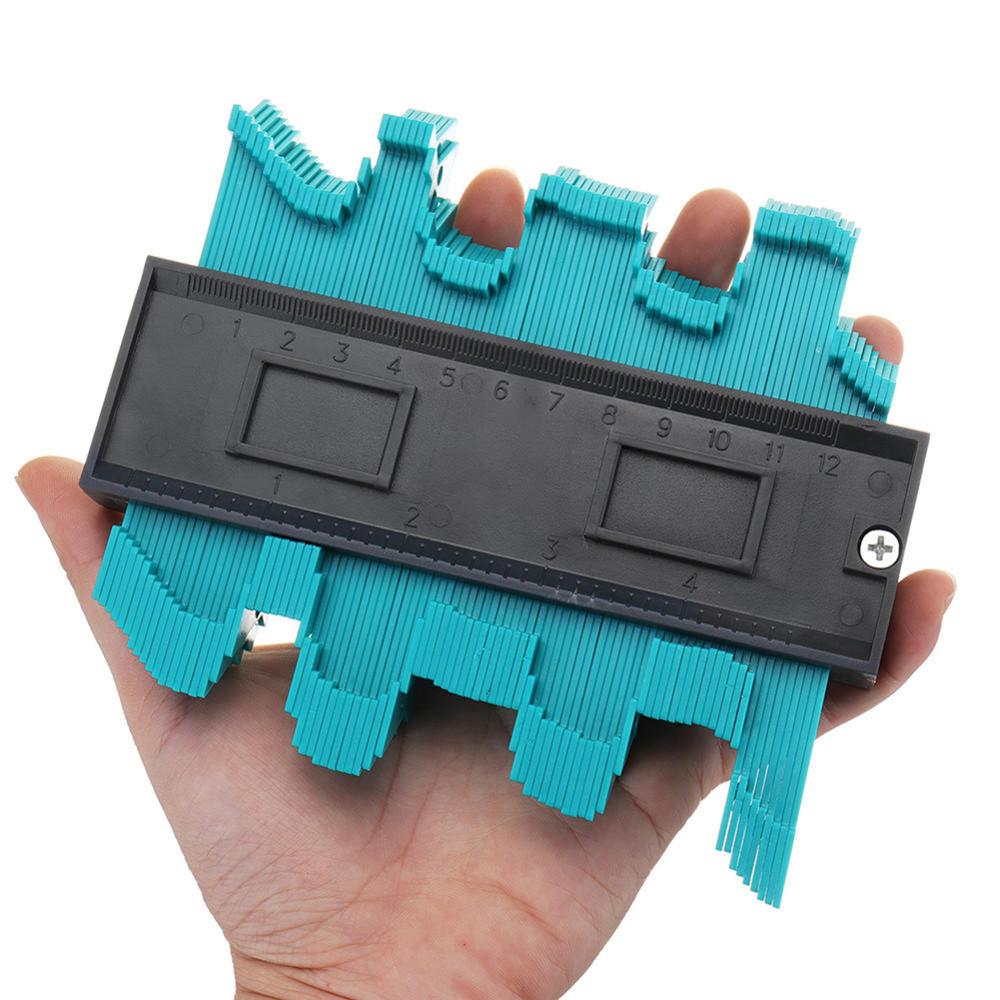 5 Inch Plastic Gauge Contour Profile Copy Gauge Duplicator Standard12cm Wood Marking Tool Tiling Laminate Tiles General Tool