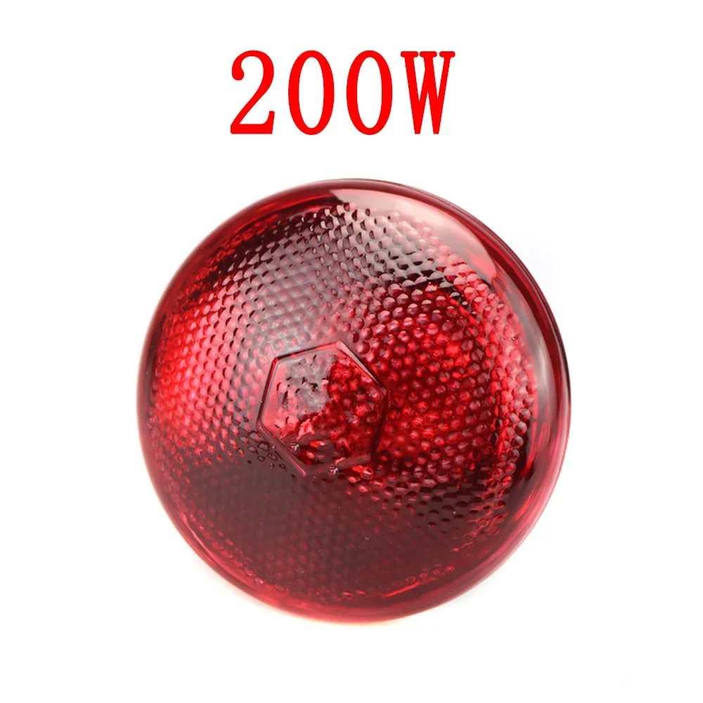 Bombilla calefactora para aves de corral de 220V, 100/150/200/275W, aislamiento térmico infrarrojo para reptiles, plantas, anfibios, mascotas, ganado y aves de corral: Caqui oscuro