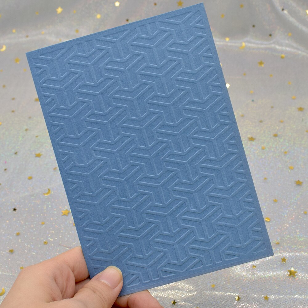 Geometry Pattern 3D Embossing Folders for DIY Scrapbooking Paper Card Making Craft Plastic Embossing Template Stencil