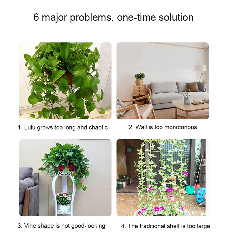 10/20/50 Pcs Invisible Wall Vines Fixture Plant Climbing Wall Clip Sticky Hook Fixing Clip Holder for Home SMR88
