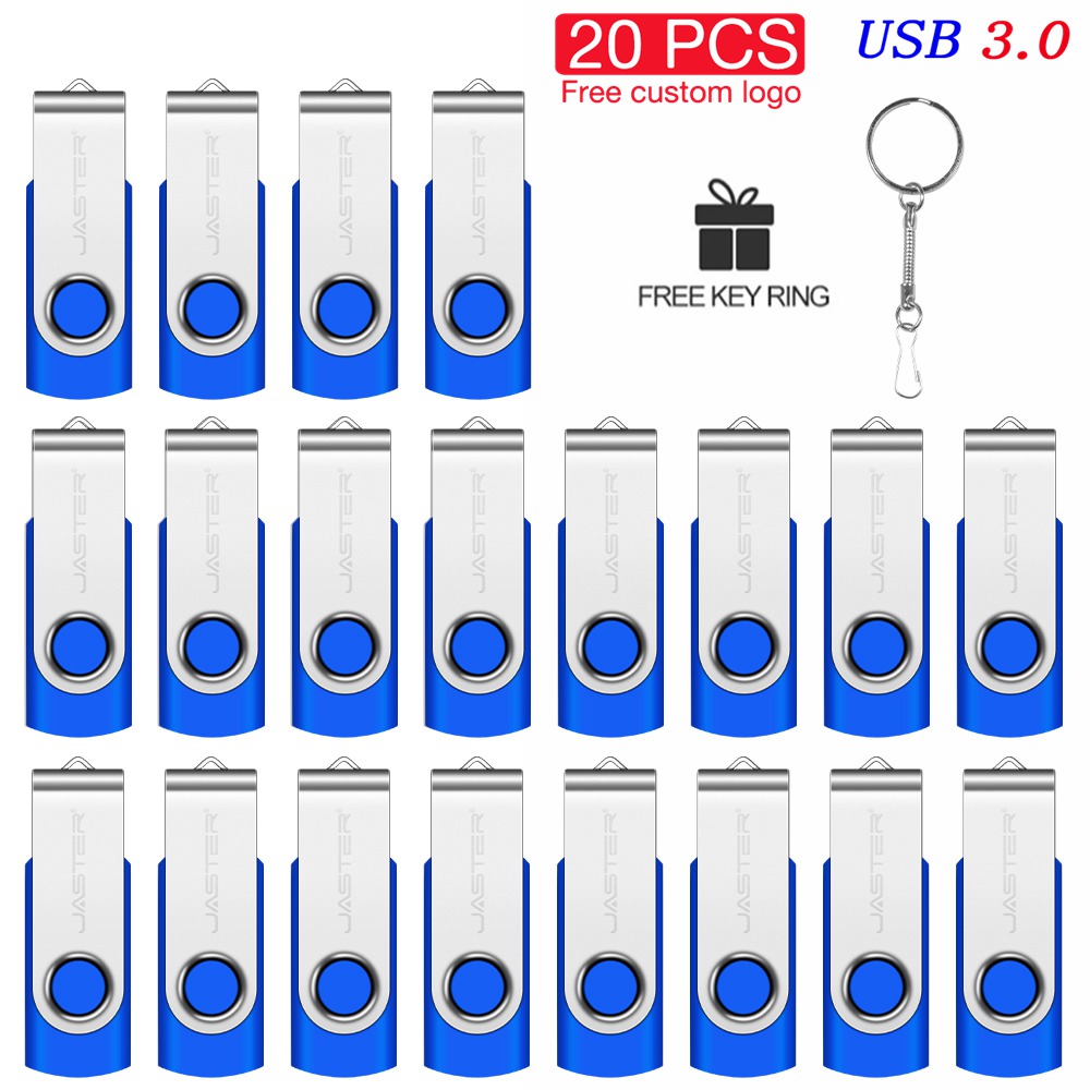 USB3.0 20 PCS Lot USB 3.0 Flash Drive 128GB Free Custom Logo Memory Stick 64GB Key Chain Pen Drive 32GB Colorful Pendrive U Disk