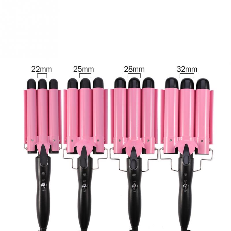 Hair Curling Iron Ceramic Triple Triple Pipe Hair Curler Egg Roll Hair Styling Tools Hair Styler Wand Curler Irons
