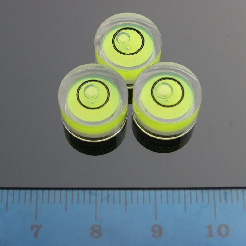 HACCURY 12*7mm Plastic level bubble Circular Mini bubble level bubble spirit level measurement instrument