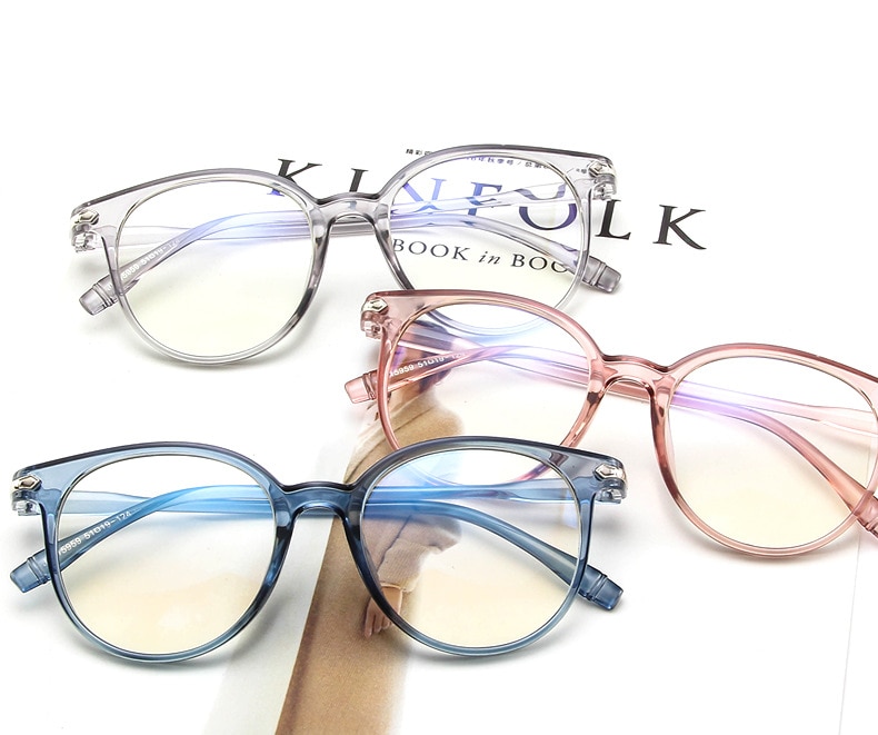 Lunettes de blocage à lumière bleue, Anti-faux yeux, lunettes décoratives, lumière, rayonnement de l'ordinateur lunettes de Protection