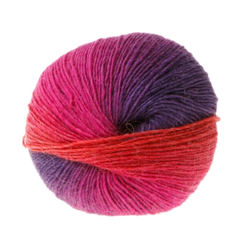 19 kleuren 50g Hand-geweven Regenboog Kleurrijke Gehaakte Kasjmier Wol Blend Garen Breien voor Winter voor weven Trui muts Sjaal Kni: 016