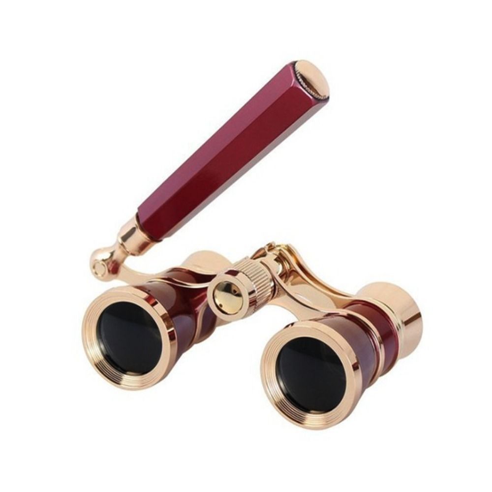 Optical BK9 Opera Glasses Lightweight Compact 3X Musical Concert Telescope Adjustable Handle Extendable Pocket Binoculars Women: Blue