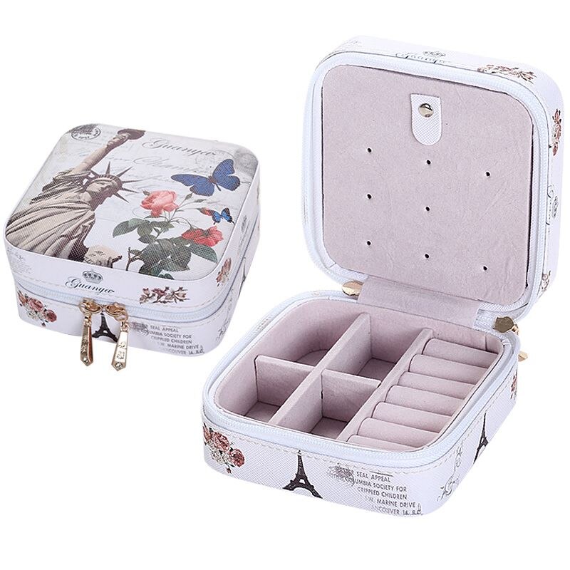 BY8969 Packaging Display Caso Di Immagazzinaggio Organizzatore Portatile Contenitore di Monili Organizzatore ganci Dei Monili Anello Orecchino Scatole di Casa: 998 nvshen