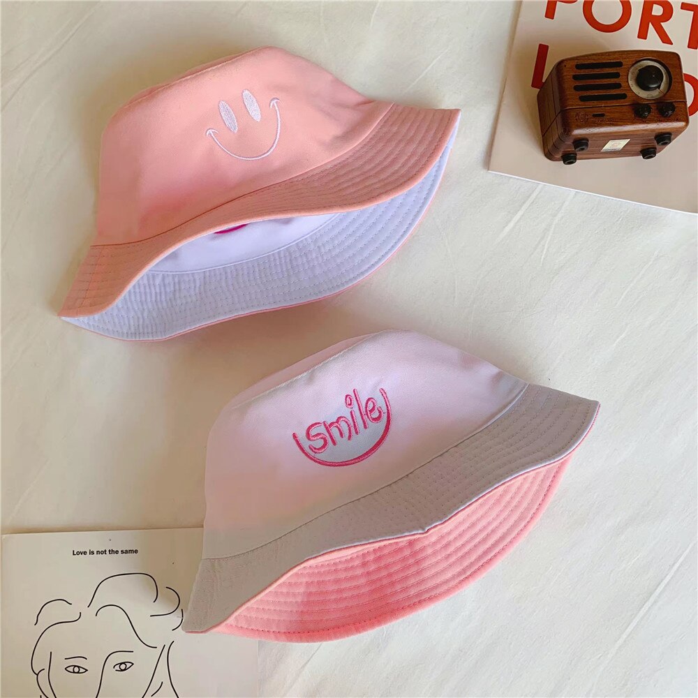 JK29159 Bobs Chapeau Réversible Seau Chapeau Pêche Chapeau De Soleil pour Femmes Filles Color