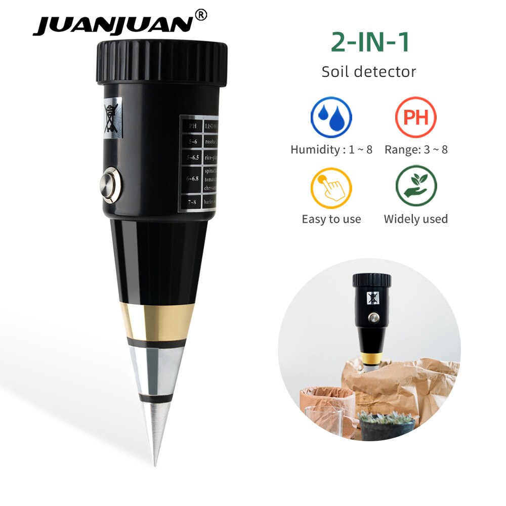 Medidor de humedad y suelo de mano, probador para sonda de Metal de suelo de jardín, VT-05, higrómetro de 10-80% de descuento, novedad