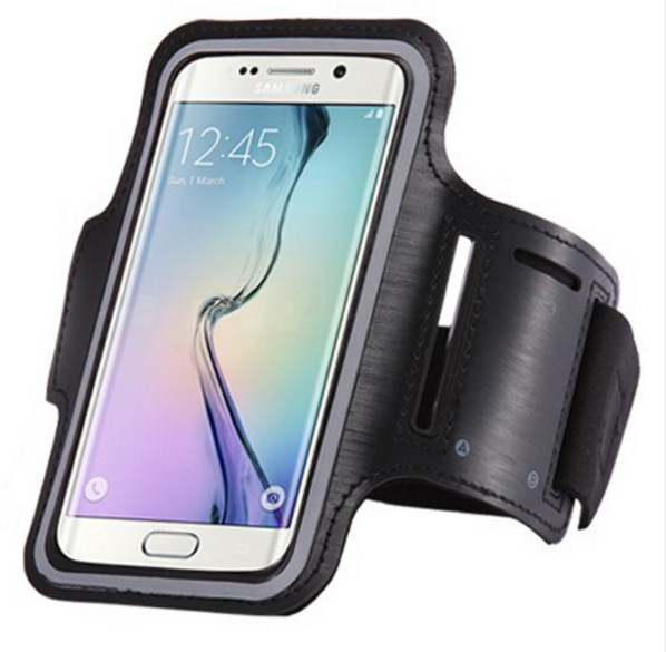 Telefonarmbånd, der bærer mobiltelefon, der kører sport håndledsposeholder til huawei  p10 p9 p8 lite / oneplus 5 3t 3 2: Sort
