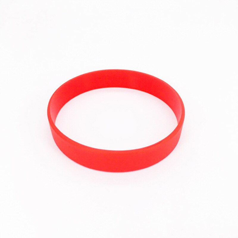 Silicone Wristbands Bracelets For Birthday Party Game Sports Bar Men Women Adults Children Night Club Running: red / S