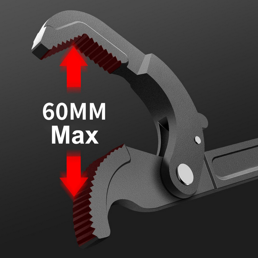 14-30mm/30-60mm Universal Pipe Wrench Open End Spanner High-Carbon Steel Adjustable Wrenches Tool Home Plumber Multi Hand Tool