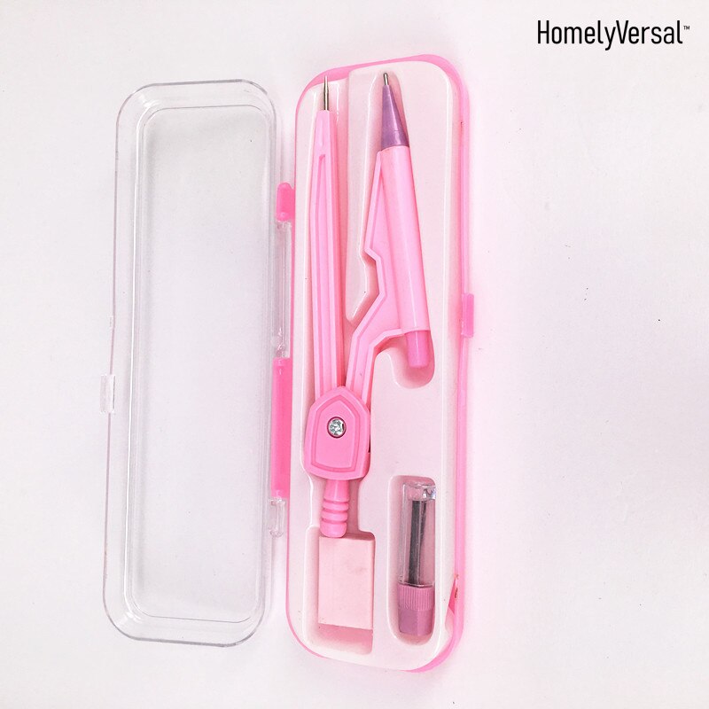 Stainless plastic Drawing Compass Math Geometry Tools for Circles School Supplies for Student Stationery