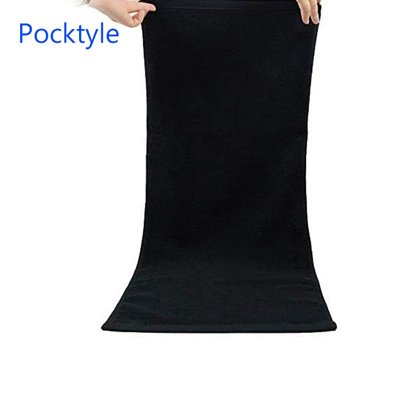 Pocktyle 5 Stks/pak Zwarte Kleur Zachte Katoenen Handdoeken Voor Volwassen 34x75cm
