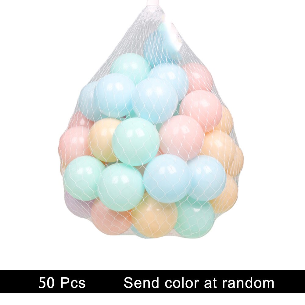 300 Pcs Buiten Speelgoed Oceaan Bal Eco-vriendelijke Kleurrijke Zachte Plastic Water Zwembad Ocean Wave Ball Baby Funny Interactief Speelgoed 5.5 cm: WJ3251D  50PCS