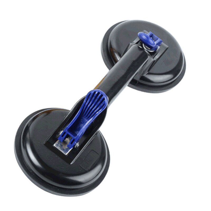 Vacuum Suction Cup Glass Lifter Vacuum Lifter Gripper Sucker Plate for Glass Tiles Mirror Granite Lifting Dropshippi: 2 heads   black