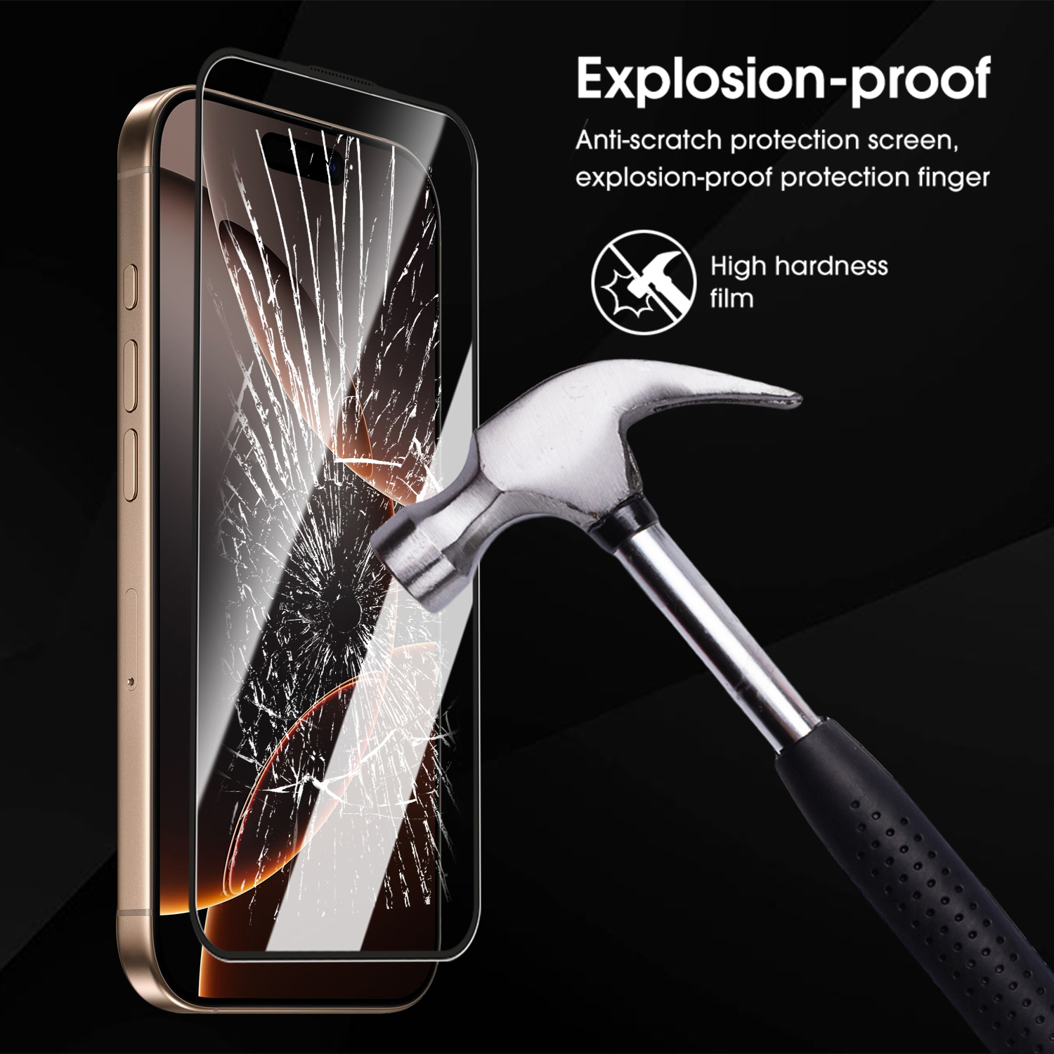 Einschrittige Installation aus gehärtetem Glas für iPhone 17 Profi Max/17 Profi/17 Luft bruchsichere Displayschutzfolien für iPhone 17 16 Profi Plus