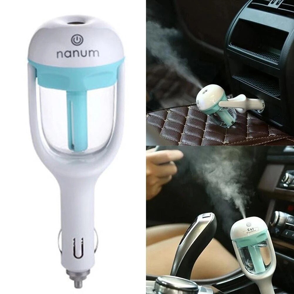 12V Auto Stoom Luchtbevochtiger Aroma Diffuser Mini Luchtreiniger Aromatherapie Etherische Olie Diffuser Mist Maker Spuit Voor Auto