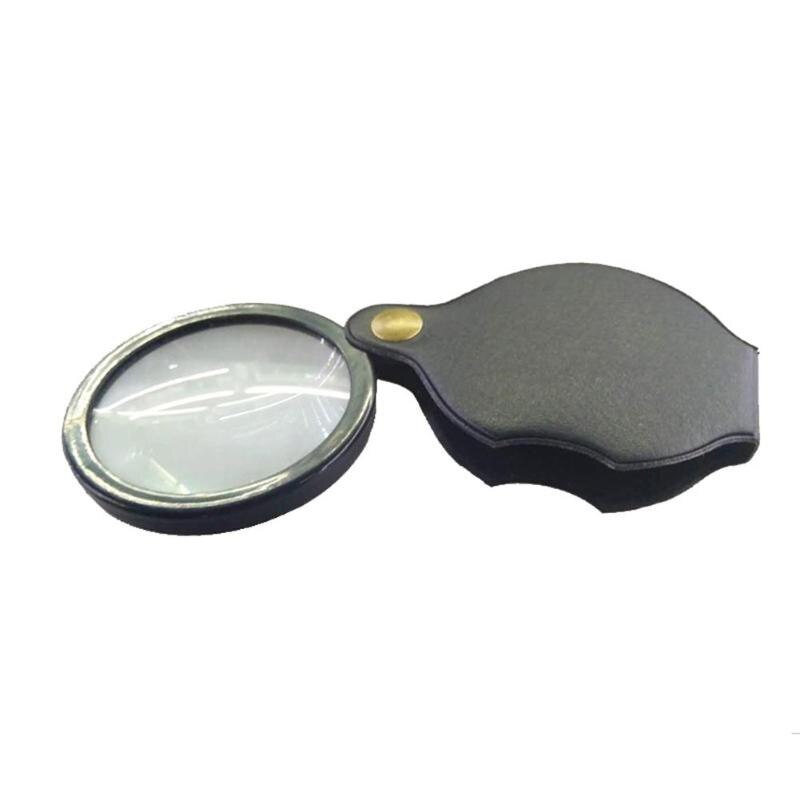 6X/8X/10X Mini Tasche Falten Lupe Schmuck Lupe HD Auge Glas Lupe Glas Objektiv Tragbare Lupe
