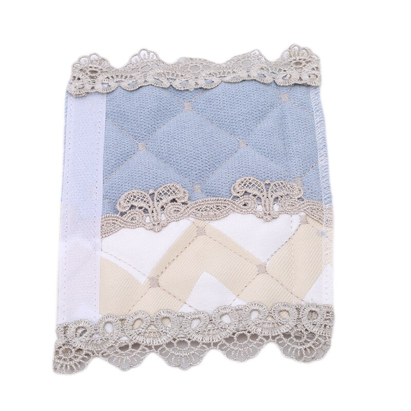 Guantes de estilo nórdico para nevera, manija de la puerta del refrigerador, cubierta de polvo, guantes de tela gruesa, cubierta del tirador de puerta de congelador: blue / S