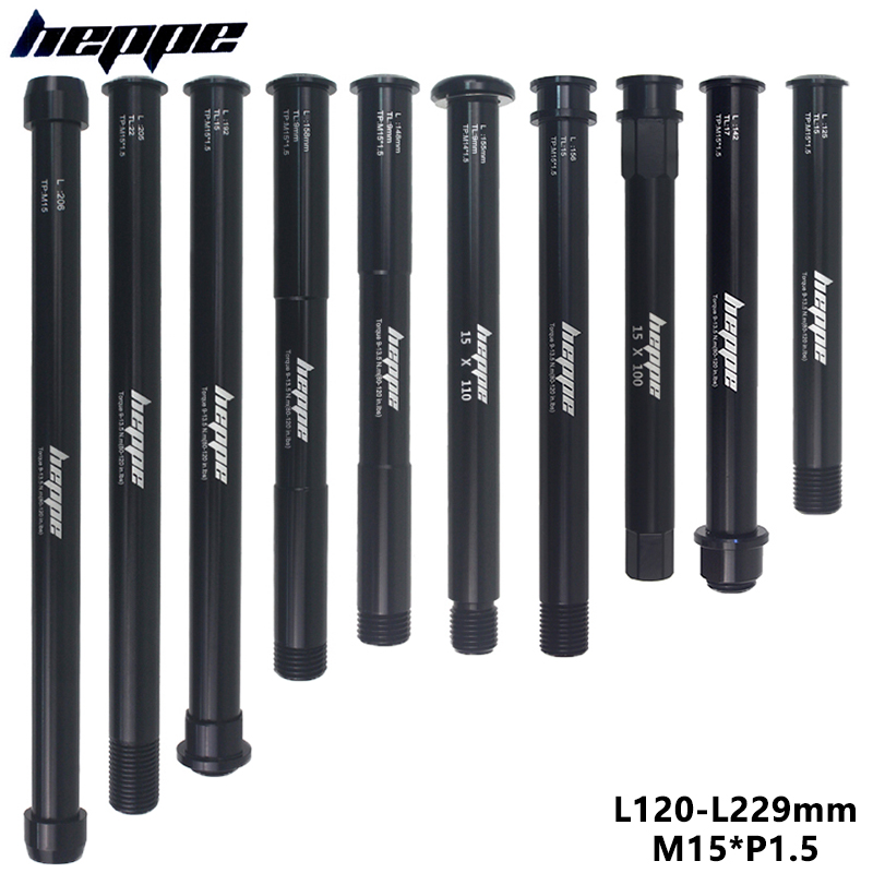 HEPPE Fahrrad Steckachse 15x10 0/110 Gabel Welle Spieße Fett Fahrrad steckachse 15x14 2/148 M12xP 1,5 MTB Fahrrad schnell Freisetzung