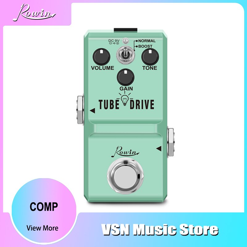Rowin Nano Serie Gitaar Effect Pedaal Phaser Top Fuzz Amp Pusher Tube Drive Razernij Hunk