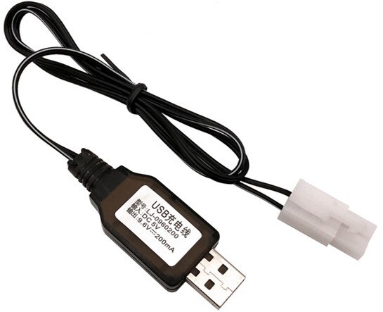 USB-Ladekabel 7,4 V SM-4P Für LiPo/Ni-CD/Ni-MH-Akkus – Für RC-Spielzeug, Drohnen, Autos