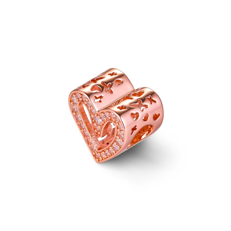 925 silber Perlen Funkelnden Freehand Herz Charme Frau DIY Perlen Für Schmuck Herstellung Passend Europäischen Sterling Silber Armbänder