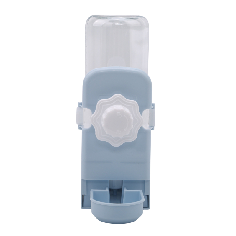 Rabbit Water Bottle 17oz Hanging Water Fountain Automatic Dispenser No Leak WaterFeeder For Bunny Guinea Pig Hedgehog Ferret: Blue