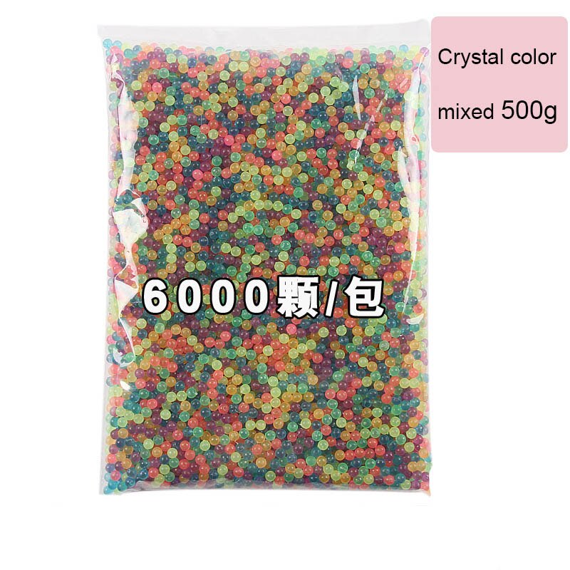 DIY Water Mist Magic Beads Toys For Children Animal Molds Hand Making Puzzle Kids Educational Toys Spell Replenish Beans: 6000pcs(crystal mix)