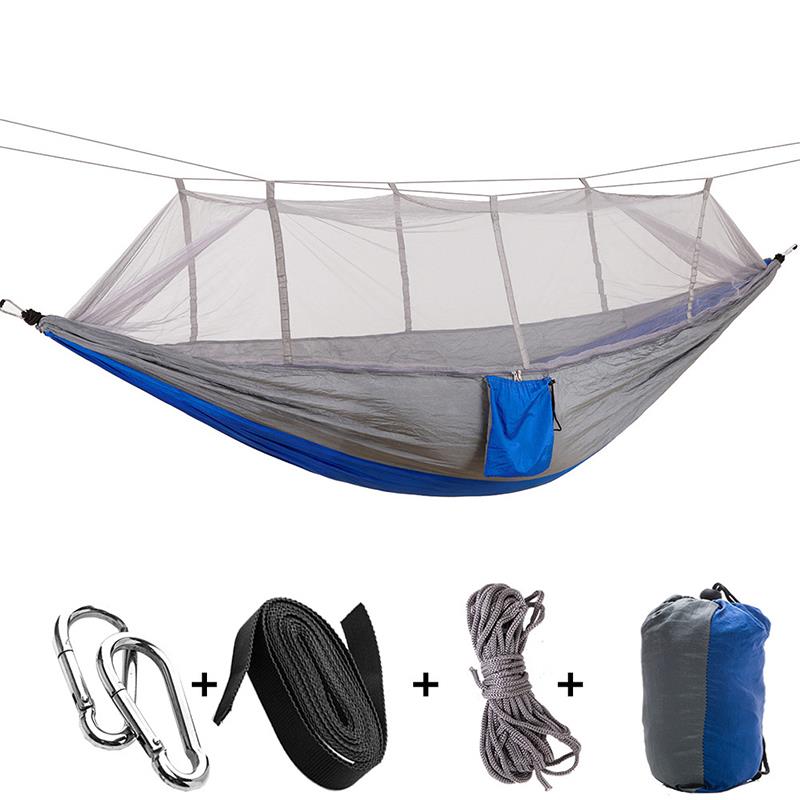 4 färg nylon myggnät tält hängmatta robust hängande camping tält soffa hållbar praktisk gung hängande säng resa utomhus