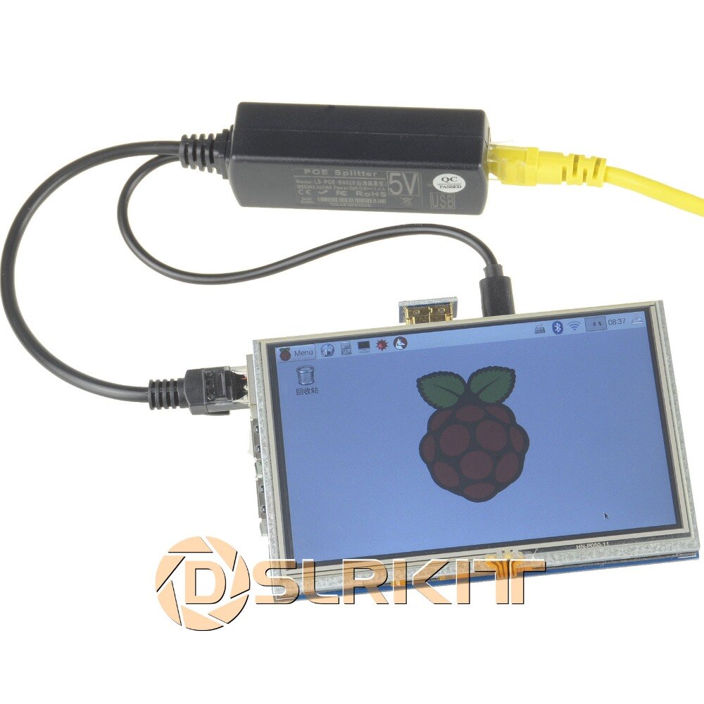 Dslrkit Actieve Poe Splitter Power Over Ethernet 48V Naar 5V 2.4A Micro Usb 4 Raspberry Pi (4 stuks)