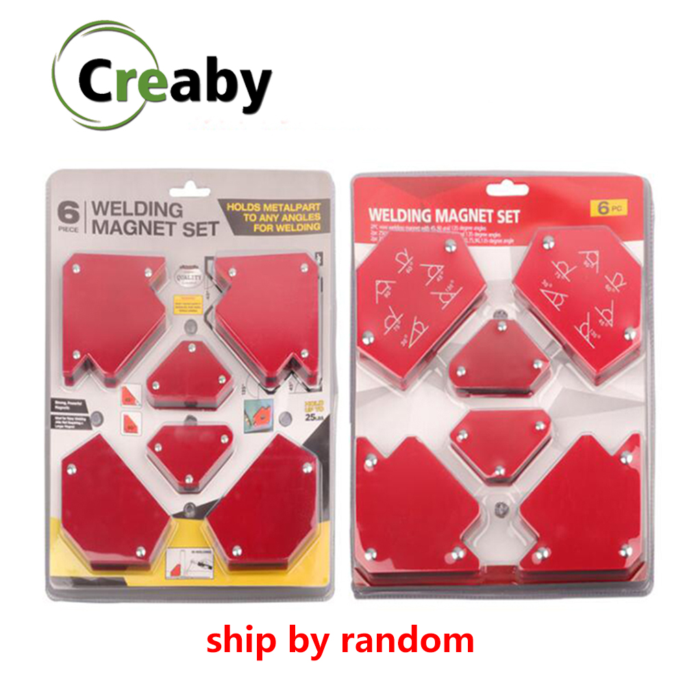 6pcs/set Triangle Welding Positioner Without Switch Magnetic Fixed Angle Soldering Locator Welding Accessories Multi Angles