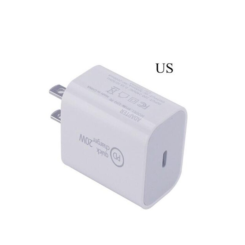 Magnetische 15w draadloze oplader, snel draagbaar opladen voor telefoon 12 mini 12 pro max 12 type-c, snelle 20w us eu uk stekkerlader: Us 20w opladers