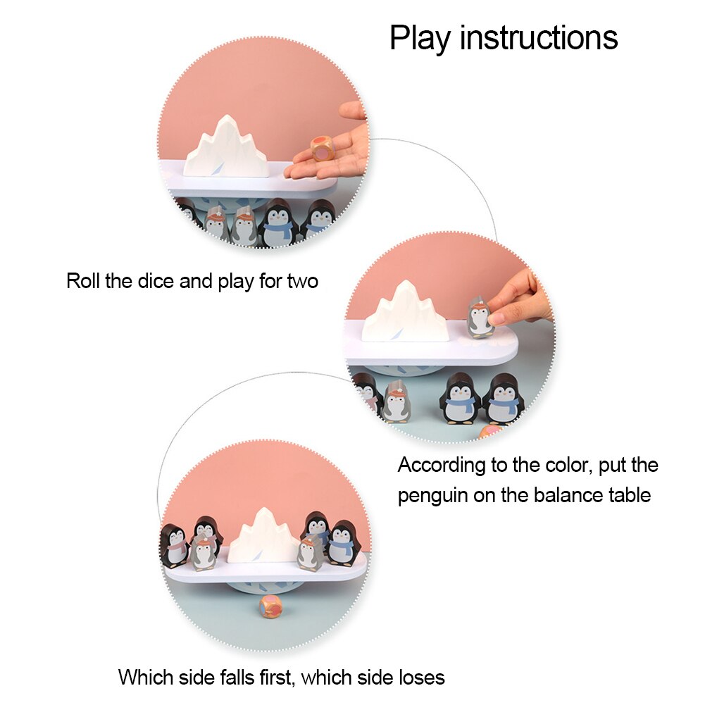 Penguins Balance Seesaw Intelligence Development Early Learning Counting Toy