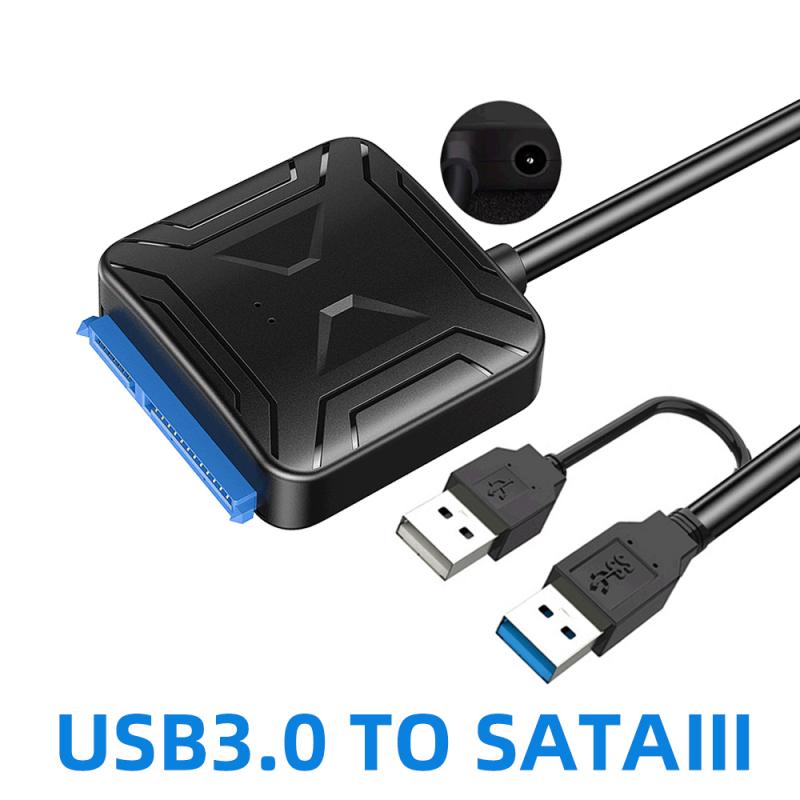 USB SATA 3.0 Cable Sata To USB 3.0 /2.0 Adapter UP To 6 Gbps Support 2.5 /3.5 Inch External SSD HDD Hard Drive 22 Pin Sata III