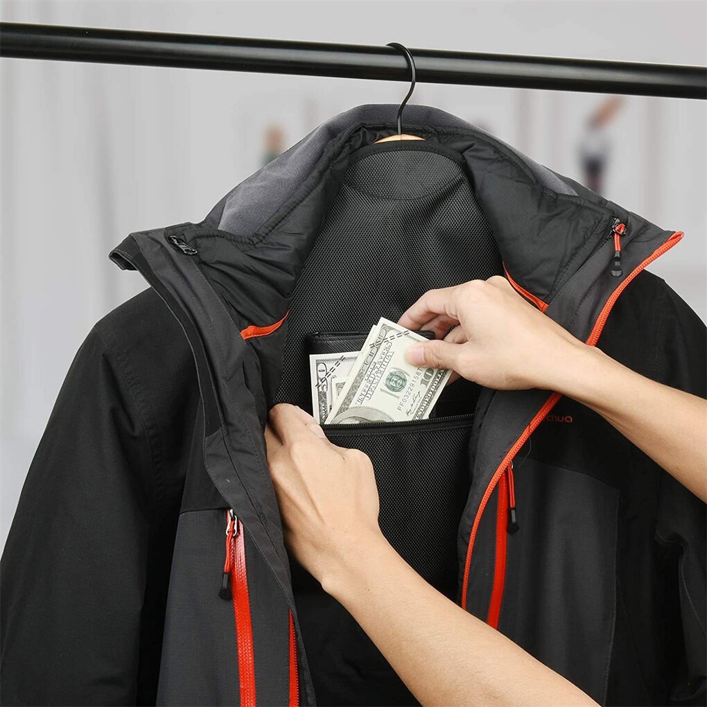 Bolsas de seguridad para Salvia, percha secreta para colgar bolsas con cremallera, segura para ocultar artículos personales en viajes